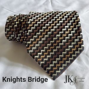 Knights Bridge Men's Neckties Polyester Brown Classic